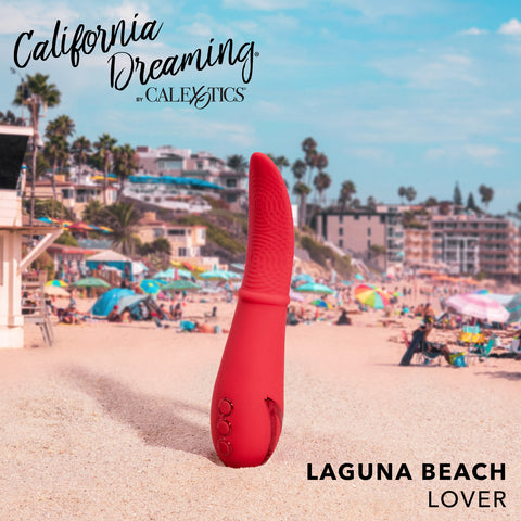 CalExotics California Dreaming Laguna Beach Lover Flickering Rechargeable Vibrator - Extreme Toyz Singapore - https://extremetoyz.com.sg - Sex Toys and Lingerie Online Store