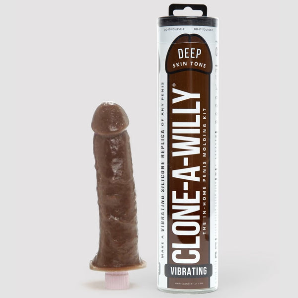 DIY Homemade Vibrating Dildo Clone Kit - Deep Skin Tone