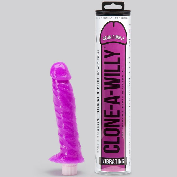 DIY Homemade Vibrating Dildo Clone Kit - Neon Purple