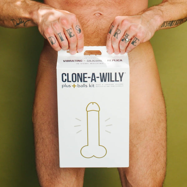 DIY Homemade Vibrating Penis + Balls Clone Kit - Light Tone