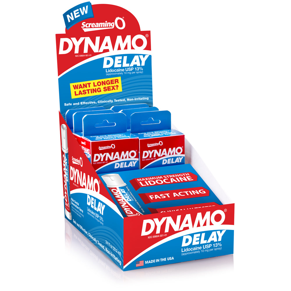 Dynamo Delay Male Genital Desensitizer Spray - 6 Pack