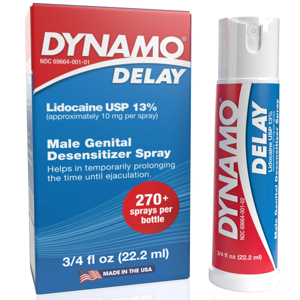 Dynamo Delay Male Genital Desensitizer 22.2ml Spray - 12 Pack