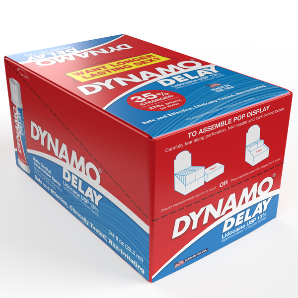 Dynamo Delay Male Genital Desensitizer 22.2ml Spray - 6 Pack