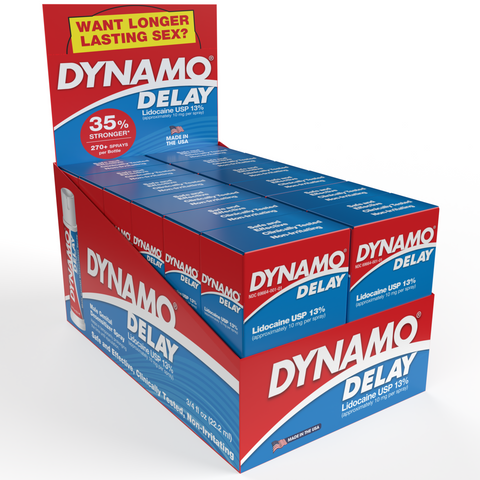 Dynamo Delay Male Genital Desensitizer 22.2ml Spray - 12 Pack