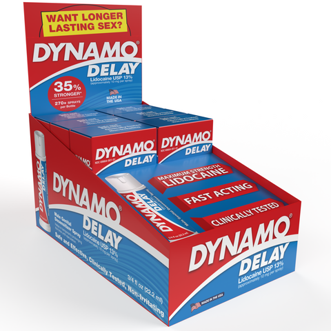 Dynamo Delay Male Genital Desensitizer 22.2ml Spray - 6 Pack