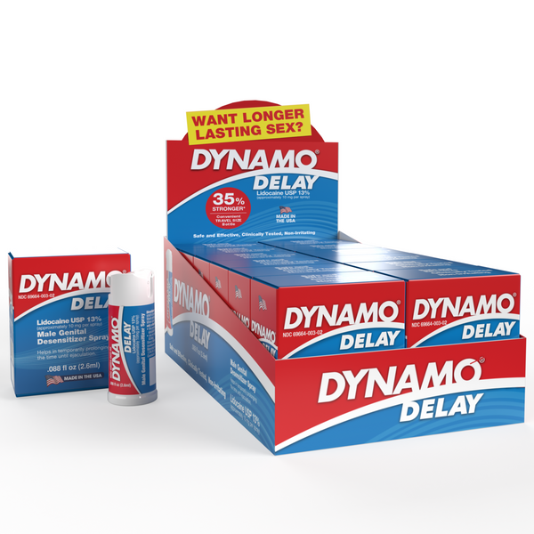Dynamo Delay to Go Male Genital Desensitizer 2.6ml Spray - 12 Pack
