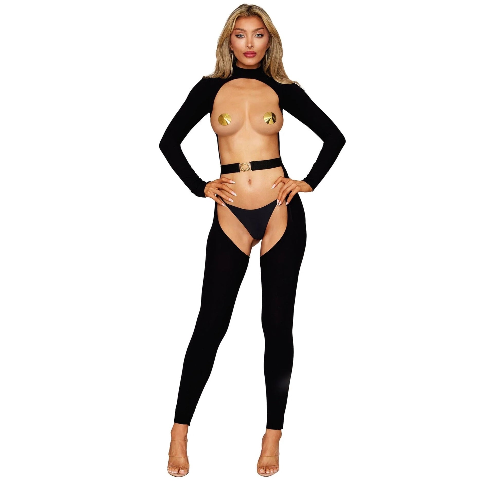 Black Bodystocking & Belt