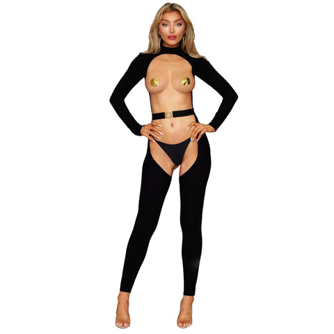 Black Bodystocking & Belt