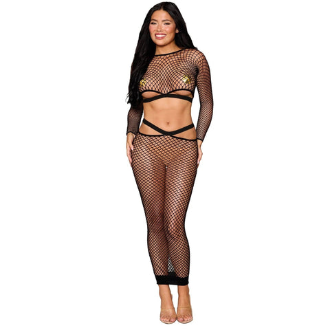 Mesh Bralette & Maxi Skirt