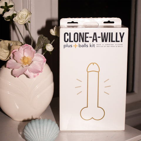 DIY Homemade Vibrating Penis + Balls Clone Kit - Light Tone