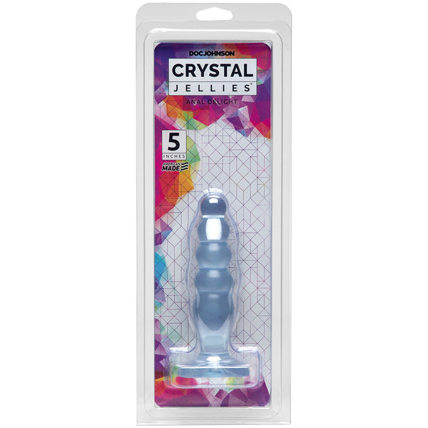 Doc Johnson Crystal Jellies 5" Anal Delight - Clear - Extreme Toyz Singapore - https://extremetoyz.com.sg - Sex Toys and Lingerie Online Store - Bondage Gear / Vibrators / Electrosex Toys / Wireless Remote Control Vibes / Sexy Lingerie and Role Play / BDSM / Dungeon Furnitures / Dildos and Strap Ons &nbsp;/ Anal and Prostate Massagers / Anal Douche and Cleaning Aide / Delay Sprays and Gels / Lubricants and more...