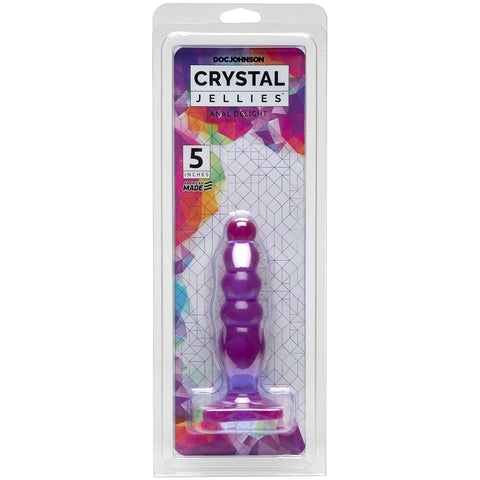 Doc Johnson Crystal Jellies 5" Anal Delight - Purple - Extreme Toyz Singapore - https://extremetoyz.com.sg - Sex Toys and Lingerie Online Store - Bondage Gear / Vibrators / Electrosex Toys / Wireless Remote Control Vibes / Sexy Lingerie and Role Play / BDSM / Dungeon Furnitures / Dildos and Strap Ons &nbsp;/ Anal and Prostate Massagers / Anal Douche and Cleaning Aide / Delay Sprays and Gels / Lubricants and more...