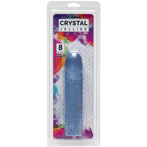 Doc Johnson Crystal Jellies 8" Classic Dong - Clear - Extreme Toyz Singapore - https://extremetoyz.com.sg - Sex Toys and Lingerie Online Store - Bondage Gear / Vibrators / Electrosex Toys / Wireless Remote Control Vibes / Sexy Lingerie and Role Play / BDSM / Dungeon Furnitures / Dildos and Strap Ons &nbsp;/ Anal and Prostate Massagers / Anal Douche and Cleaning Aide / Delay Sprays and Gels / Lubricants and more...