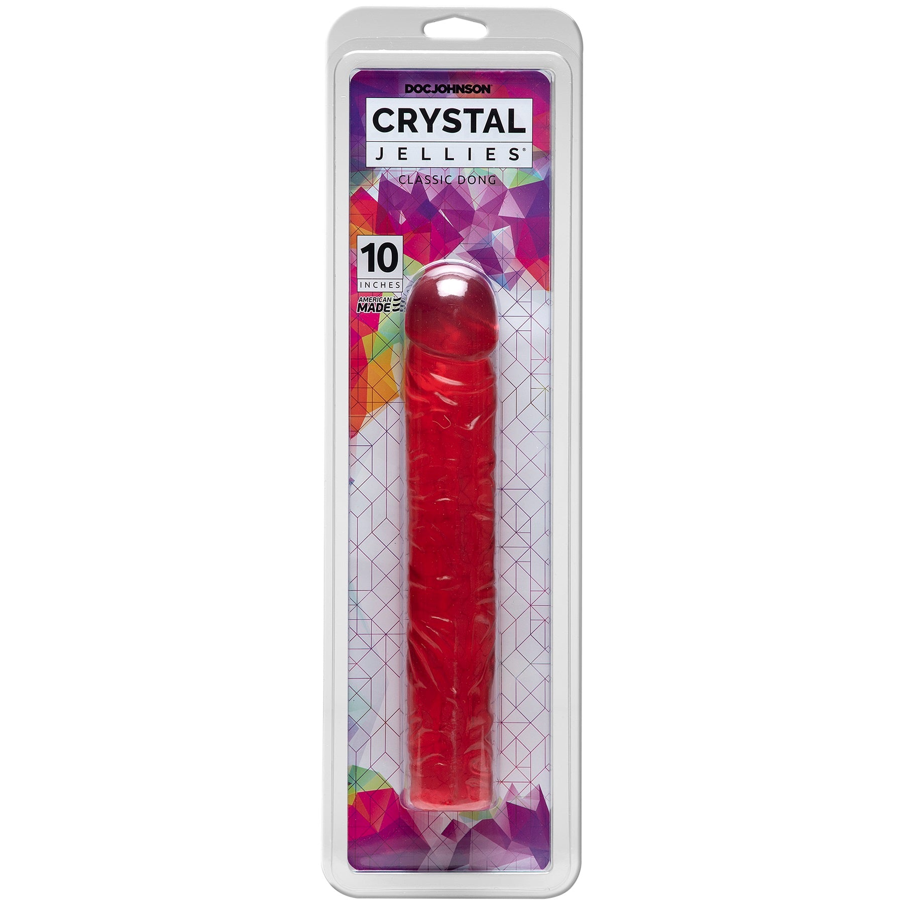 Doc Johnson Crystal Jellies 10" Classic Dong - Pink - Extreme Toyz Singapore - https://extremetoyz.com.sg - Sex Toys and Lingerie Online Store - Bondage Gear / Vibrators / Electrosex Toys / Wireless Remote Control Vibes / Sexy Lingerie and Role Play / BDSM / Dungeon Furnitures / Dildos and Strap Ons &nbsp;/ Anal and Prostate Massagers / Anal Douche and Cleaning Aide / Delay Sprays and Gels / Lubricants and more...