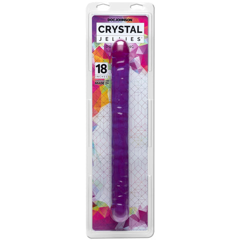 Doc Johnson Crystal Jellies 18" Double Dong - Purple - Extreme Toyz Singapore - https://extremetoyz.com.sg - Sex Toys and Lingerie Online Store - Bondage Gear / Vibrators / Electrosex Toys / Wireless Remote Control Vibes / Sexy Lingerie and Role Play / BDSM / Dungeon Furnitures / Dildos and Strap Ons &nbsp;/ Anal and Prostate Massagers / Anal Douche and Cleaning Aide / Delay Sprays and Gels / Lubricants and more...