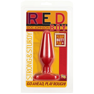 Doc Johnson Red Boy Butt Plug - Medium - Extreme Toyz Singapore - https://extremetoyz.com.sg - Sex Toys and Lingerie Online Store - Bondage Gear / Vibrators / Electrosex Toys / Wireless Remote Control Vibes / Sexy Lingerie and Role Play / BDSM / Dungeon Furnitures / Dildos and Strap Ons &nbsp;/ Anal and Prostate Massagers / Anal Douche and Cleaning Aide / Delay Sprays and Gels / Lubricants and more...