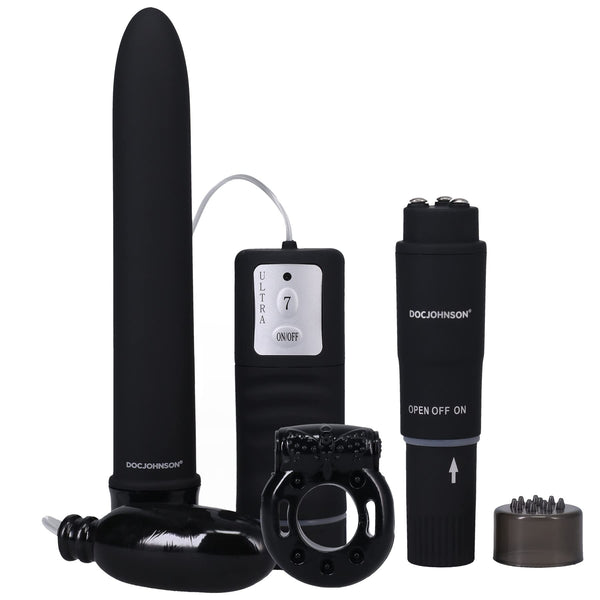 Doc Johnson Black Magic Pleasure Kit - Extreme Toyz Singapore - https://extremetoyz.com.sg - Sex Toys and Lingerie Online Store - Bondage Gear / Vibrators / Electrosex Toys / Wireless Remote Control Vibes / Sexy Lingerie and Role Play / BDSM / Dungeon Furnitures / Dildos and Strap Ons &nbsp;/ Anal and Prostate Massagers / Anal Douche and Cleaning Aide / Delay Sprays and Gels / Lubricants and more...