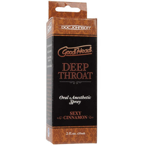 GoodHead Deep Throat Sexy Cinnamon Oral Anesthetic Spray 2 oz.