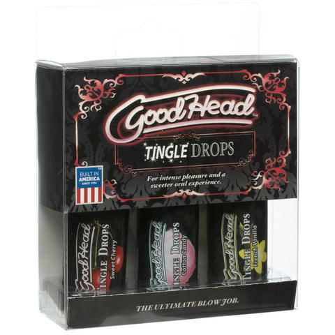 GoodHead Tingle Drops - Sweet Cherry, Cotton Candy, French Vanilla