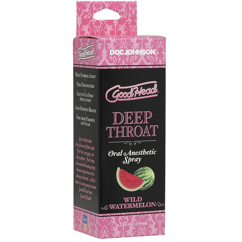 GoodHead Deep Throat Wild Watermelon Oral Anesthetic Spray 2 oz.