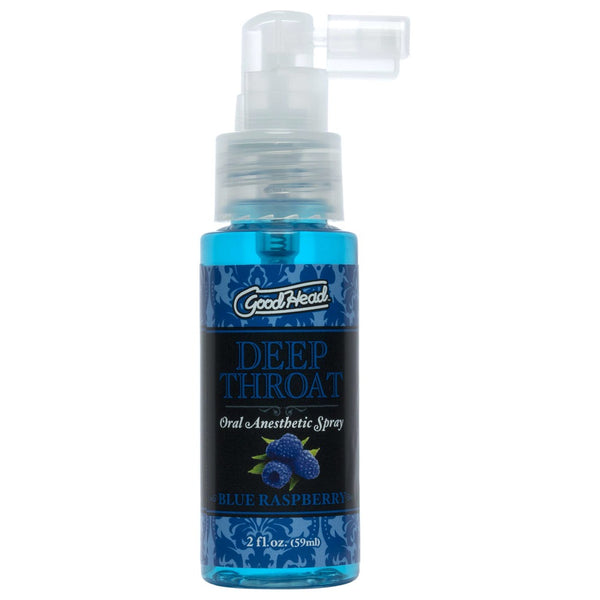GoodHead Deep Throat Oral Anesthetic Spray - Blue Raspberry