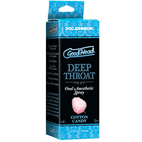 GoodHead Deep Throat Cotton Candy Oral Anesthetic Spray 2 oz.