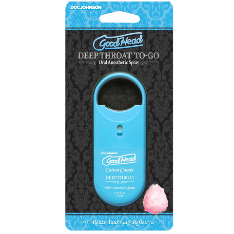 GoodHead To-Go Deep Throat Oral Anesthetic Spray - Cotton Candy