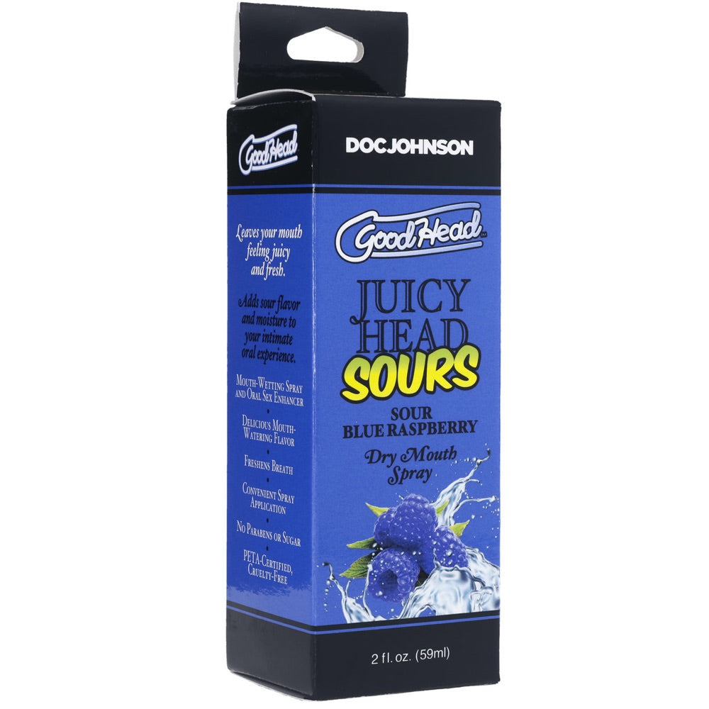 GoodHead Juicy Head Sour Blue Raspberry Dry Mouth Spray 2 oz.