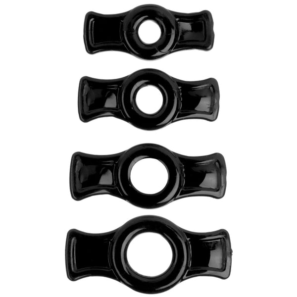 Doc Johnson TitanMen Cock Ring Set - Black - Extreme Toyz Singapore - https://extremetoyz.com.sg - Sex Toys and Lingerie Online Store - Bondage Gear / Vibrators / Electrosex Toys / Wireless Remote Control Vibes / Sexy Lingerie and Role Play / BDSM / Dungeon Furnitures / Dildos and Strap Ons &nbsp;/ Anal and Prostate Massagers / Anal Douche and Cleaning Aide / Delay Sprays and Gels / Lubricants and more...