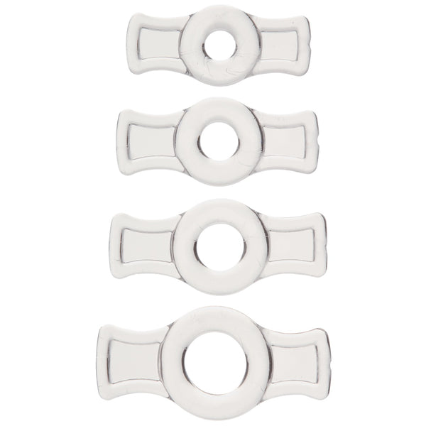 Doc Johnson TitanMen Cock Ring Set - Clear - Extreme Toyz Singapore - https://extremetoyz.com.sg - Sex Toys and Lingerie Online Store - Bondage Gear / Vibrators / Electrosex Toys / Wireless Remote Control Vibes / Sexy Lingerie and Role Play / BDSM / Dungeon Furnitures / Dildos and Strap Ons &nbsp;/ Anal and Prostate Massagers / Anal Douche and Cleaning Aide / Delay Sprays and Gels / Lubricants and more...