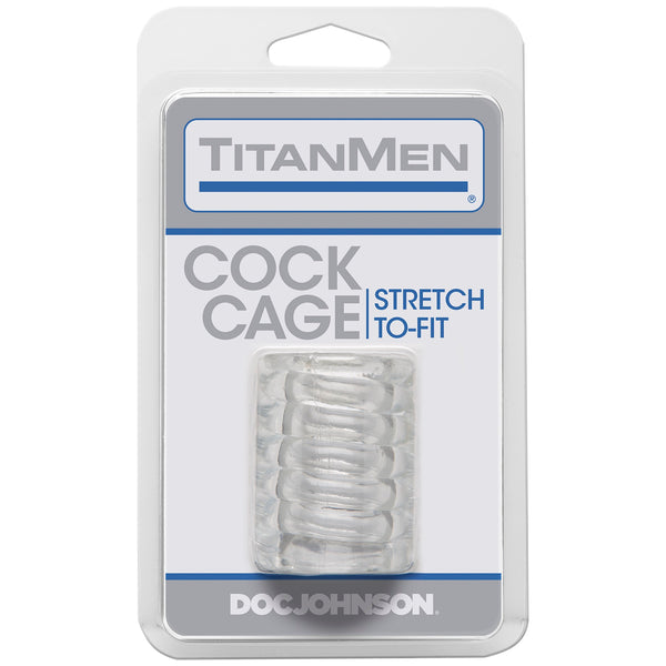 Doc Johnson TitanMen Cock Cage - Clear - Extreme Toyz Singapore - https://extremetoyz.com.sg - Sex Toys and Lingerie Online Store - Bondage Gear / Vibrators / Electrosex Toys / Wireless Remote Control Vibes / Sexy Lingerie and Role Play / BDSM / Dungeon Furnitures / Dildos and Strap Ons &nbsp;/ Anal and Prostate Massagers / Anal Douche and Cleaning Aide / Delay Sprays and Gels / Lubricants and more...