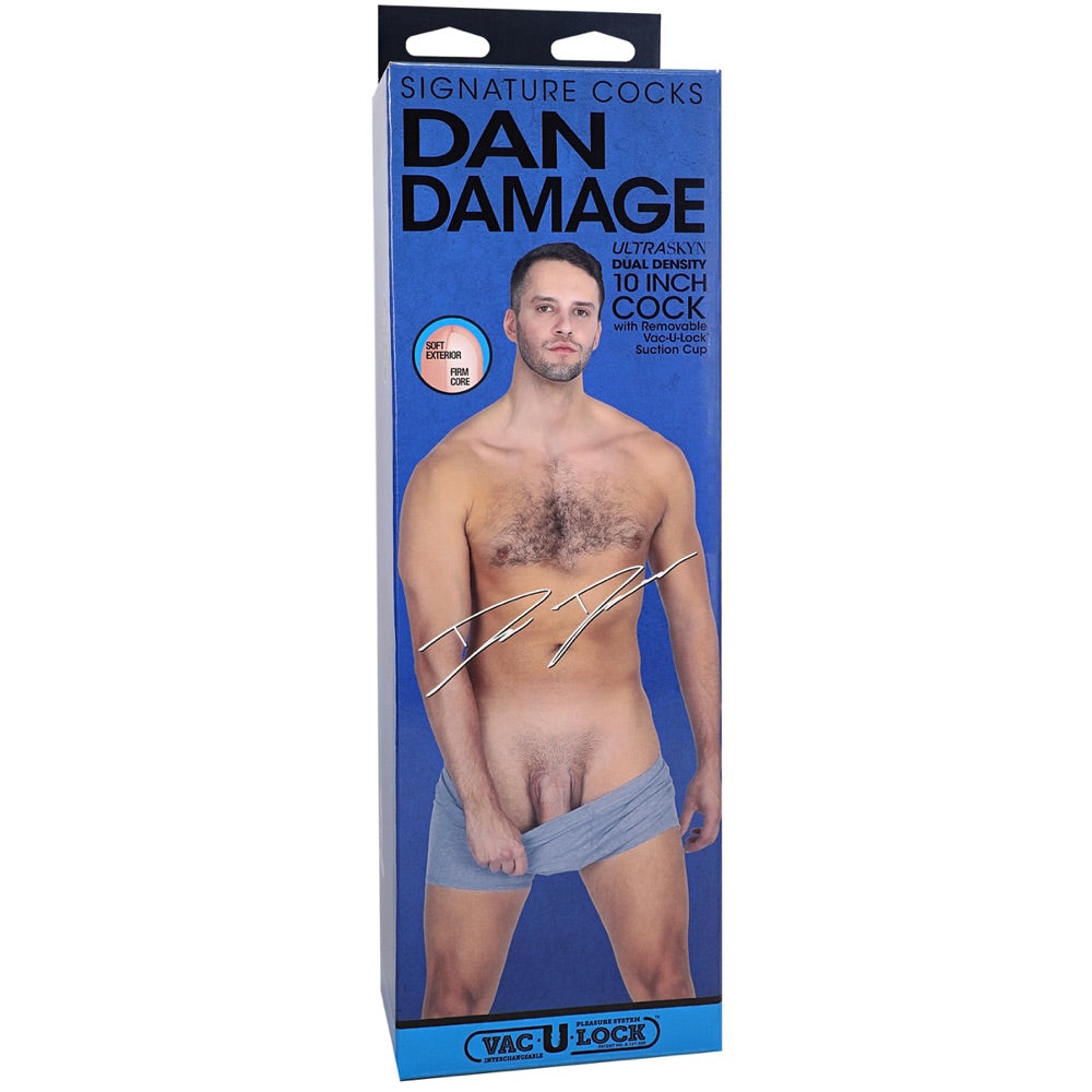 Signature Cocks Dan Damage 10" ULTRASKYN Dildo with Vac-U-Lock