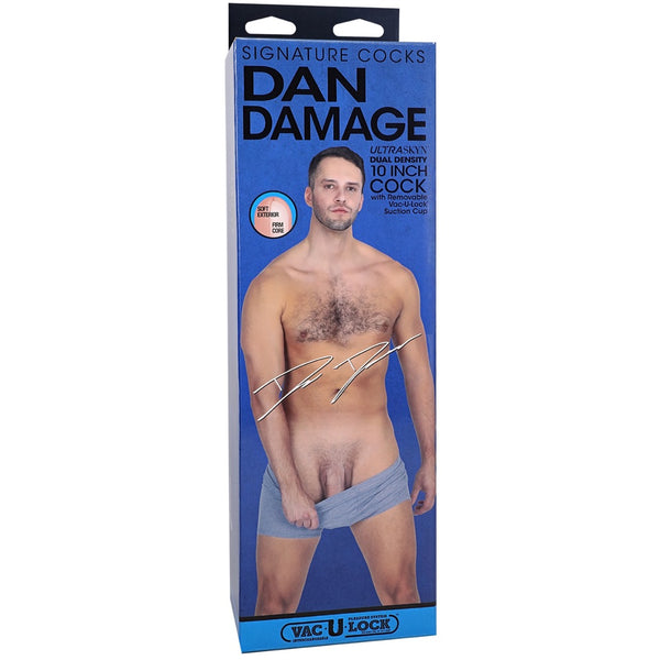 Signature Cocks Dan Damage 10" ULTRASKYN Dildo with Vac-U-Lock