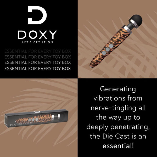 DOXY Die Cast 3R Wand Massager - Tiger - Extreme Toyz Singapore - https://extremetoyz.com.sg - Sex Toys and Lingerie Online Store - Bondage Gear / Vibrators / Electrosex Toys / Wireless Remote Control Vibes / Sexy Lingerie and Role Play / BDSM / Dungeon Furnitures / Dildos and Strap Ons  / Anal and Prostate Massagers / Anal Douche and Cleaning Aide / Delay Sprays and Gels / Lubricants and more...