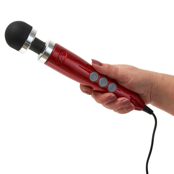 DOXY Die Cast 3 Wand Massager - Candy Red - Extreme Toyz Singapore - https://extremetoyz.com.sg - Sex Toys and Lingerie Online Store - Bondage Gear / Vibrators / Electrosex Toys / Wireless Remote Control Vibes / Sexy Lingerie and Role Play / BDSM / Dungeon Furnitures / Dildos and Strap Ons  / Anal and Prostate Massagers / Anal Douche and Cleaning Aide / Delay Sprays and Gels / Lubricants and more...