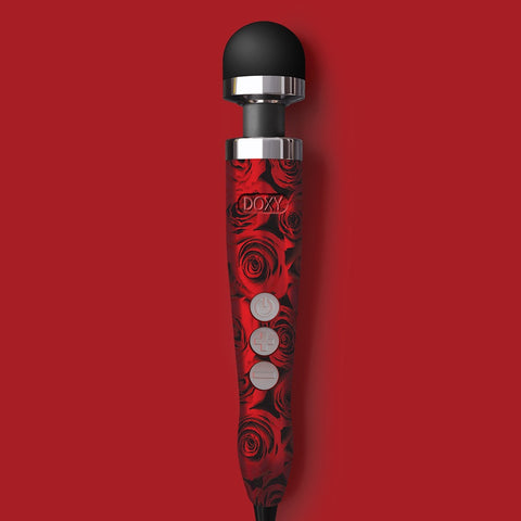 DOXY Die Cast 3 Wand Massager - Roses - Extreme Toyz Singapore - https://extremetoyz.com.sg - Sex Toys and Lingerie Online Store - Bondage Gear / Vibrators / Electrosex Toys / Wireless Remote Control Vibes / Sexy Lingerie and Role Play / BDSM / Dungeon Furnitures / Dildos and Strap Ons  / Anal and Prostate Massagers / Anal Douche and Cleaning Aide / Delay Sprays and Gels / Lubricants and more...
