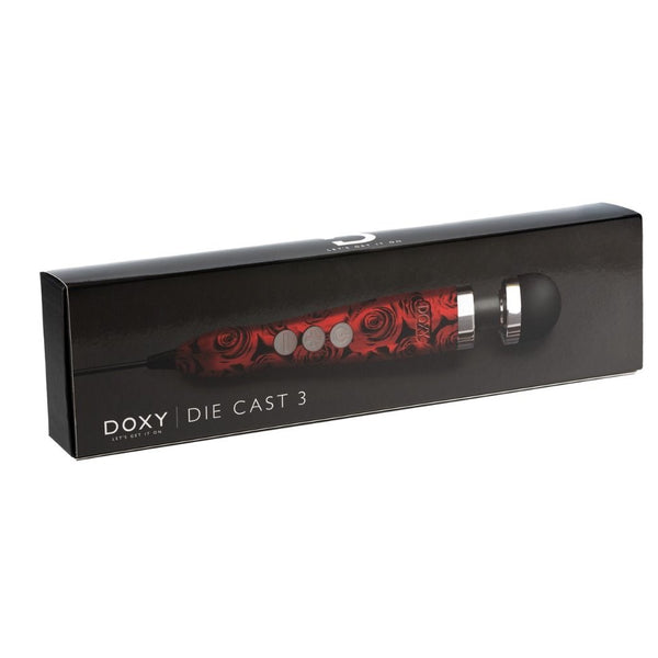 DOXY Die Cast 3 Wand Massager - Roses - Extreme Toyz Singapore - https://extremetoyz.com.sg - Sex Toys and Lingerie Online Store - Bondage Gear / Vibrators / Electrosex Toys / Wireless Remote Control Vibes / Sexy Lingerie and Role Play / BDSM / Dungeon Furnitures / Dildos and Strap Ons  / Anal and Prostate Massagers / Anal Douche and Cleaning Aide / Delay Sprays and Gels / Lubricants and more...