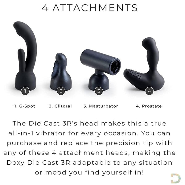 DOXY Die Cast 3 & 3R Rabbit Dual Stimulator Wand Attachment - Extreme Toyz Singapore - https://extremetoyz.com.sg - Sex Toys and Lingerie Online Store - Bondage Gear / Vibrators / Electrosex Toys / Wireless Remote Control Vibes / Sexy Lingerie and Role Play / BDSM / Dungeon Furnitures / Dildos and Strap Ons  / Anal and Prostate Massagers / Anal Douche and Cleaning Aide / Delay Sprays and Gels / Lubricants and more...