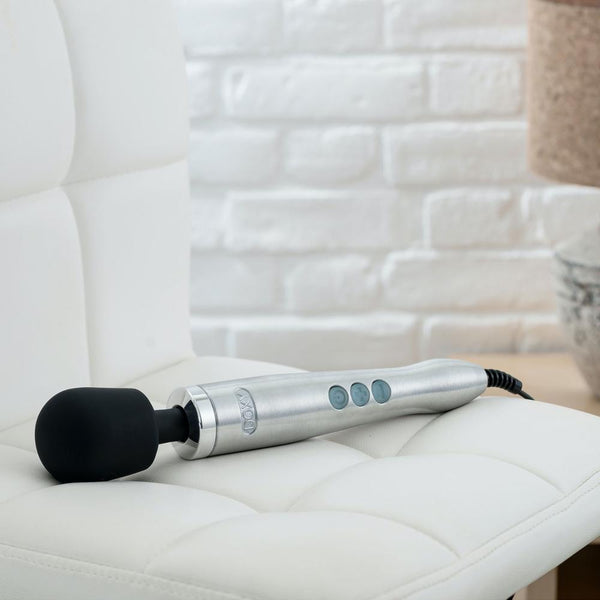 DOXY Die Cast Wand Massager - Brushed Metal - Extreme Toyz Singapore - https://extremetoyz.com.sg - Sex Toys and Lingerie Online Store - Bondage Gear / Vibrators / Electrosex Toys / Wireless Remote Control Vibes / Sexy Lingerie and Role Play / BDSM / Dungeon Furnitures / Dildos and Strap Ons  / Anal and Prostate Massagers / Anal Douche and Cleaning Aide / Delay Sprays and Gels / Lubricants and more...