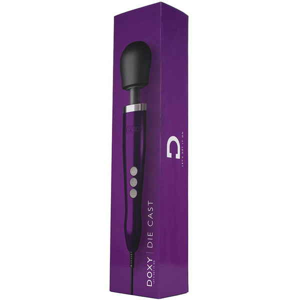 DOXY Die Cast Wand Massager - Purple - Extreme Toyz Singapore - https://extremetoyz.com.sg - Sex Toys and Lingerie Online Store - Bondage Gear / Vibrators / Electrosex Toys / Wireless Remote Control Vibes / Sexy Lingerie and Role Play / BDSM / Dungeon Furnitures / Dildos and Strap Ons  / Anal and Prostate Massagers / Anal Douche and Cleaning Aide / Delay Sprays and Gels / Lubricants and more...