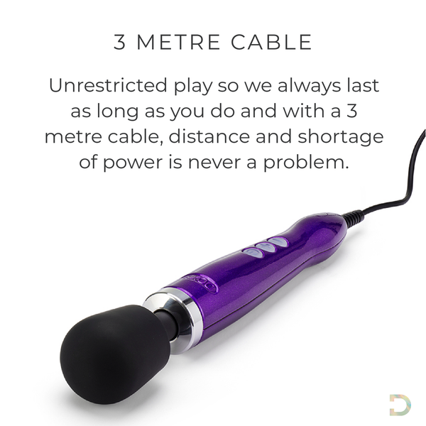 DOXY Die Cast Wand Massager - Purple - Extreme Toyz Singapore - https://extremetoyz.com.sg - Sex Toys and Lingerie Online Store - Bondage Gear / Vibrators / Electrosex Toys / Wireless Remote Control Vibes / Sexy Lingerie and Role Play / BDSM / Dungeon Furnitures / Dildos and Strap Ons  / Anal and Prostate Massagers / Anal Douche and Cleaning Aide / Delay Sprays and Gels / Lubricants and more...