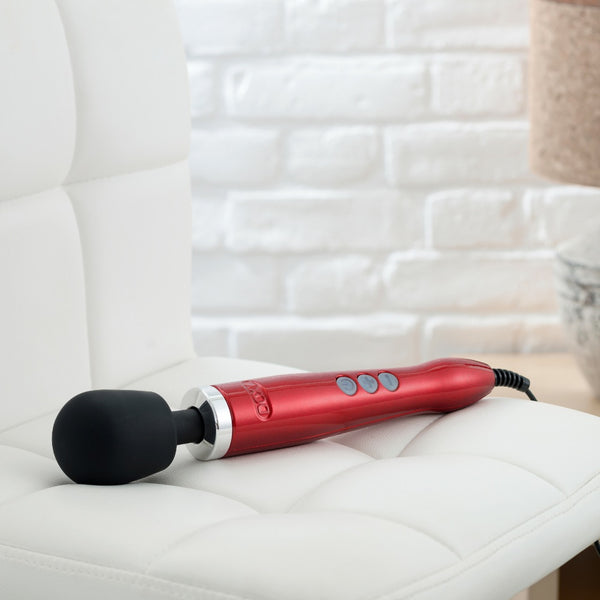 DOXY Die Cast Wand Massager - Red - Extreme Toyz Singapore - https://extremetoyz.com.sg - Sex Toys and Lingerie Online Store - Bondage Gear / Vibrators / Electrosex Toys / Wireless Remote Control Vibes / Sexy Lingerie and Role Play / BDSM / Dungeon Furnitures / Dildos and Strap Ons  / Anal and Prostate Massagers / Anal Douche and Cleaning Aide / Delay Sprays and Gels / Lubricants and more...