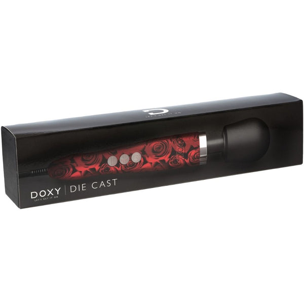 DOXY Die Cast Wand Massager - Roses - Extreme Toyz Singapore - https://extremetoyz.com.sg - Sex Toys and Lingerie Online Store - Bondage Gear / Vibrators / Electrosex Toys / Wireless Remote Control Vibes / Sexy Lingerie and Role Play / BDSM / Dungeon Furnitures / Dildos and Strap Ons  / Anal and Prostate Massagers / Anal Douche and Cleaning Aide / Delay Sprays and Gels / Lubricants and more...