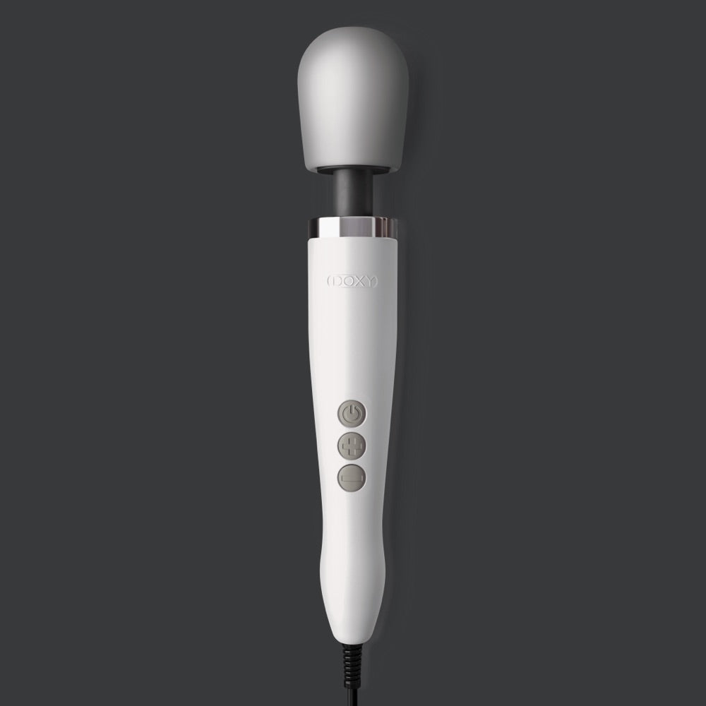 DOXY Original Wand Massager - White - Extreme Toyz Singapore - https://extremetoyz.com.sg - Sex Toys and Lingerie Online Store - Bondage Gear / Vibrators / Electrosex Toys / Wireless Remote Control Vibes / Sexy Lingerie and Role Play / BDSM / Dungeon Furnitures / Dildos and Strap Ons / Anal and Prostate Massagers / Anal Douche and Cleaning Aide / Delay Sprays and Gels / Lubricants and more...