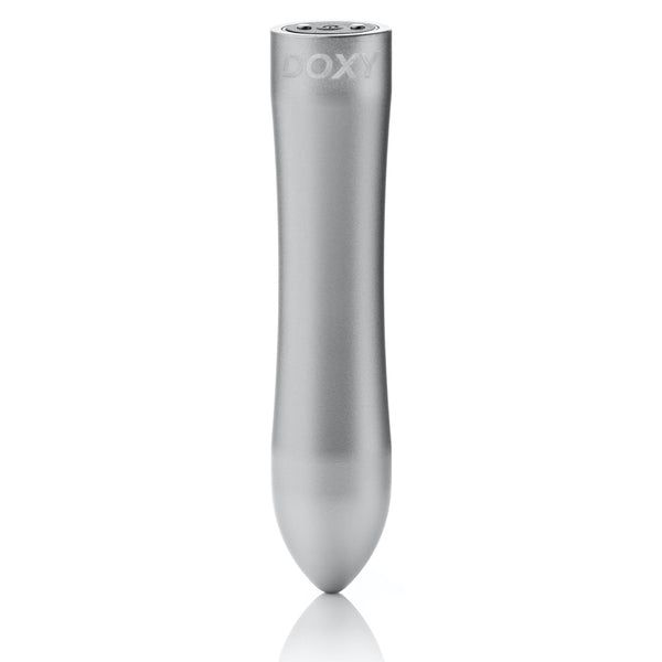 DOXY Bullet Rechargeable Vibrator - Silver - Extreme Toyz Singapore - https://extremetoyz.com.sg - Sex Toys and Lingerie Online Store - Bondage Gear / Vibrators / Electrosex Toys / Wireless Remote Control Vibes / Sexy Lingerie and Role Play / BDSM / Dungeon Furnitures / Dildos and Strap Ons  / Anal and Prostate Massagers / Anal Douche and Cleaning Aide / Delay Sprays and Gels / Lubricants and more...