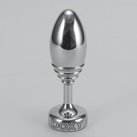 DOXY Aluminium Butt Plug - Ribbed - Extreme Toyz Singapore - https://extremetoyz.com.sg - Sex Toys and Lingerie Online Store - Bondage Gear / Vibrators / Electrosex Toys / Wireless Remote Control Vibes / Sexy Lingerie and Role Play / BDSM / Dungeon Furnitures / Dildos and Strap Ons  / Anal and Prostate Massagers / Anal Douche and Cleaning Aide / Delay Sprays and Gels / Lubricants and more...