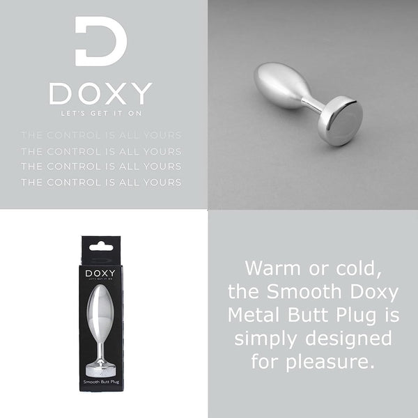 DOXY Aluminium Butt Plug - Smooth - Extreme Toyz Singapore - https://extremetoyz.com.sg - Sex Toys and Lingerie Online Store - Bondage Gear / Vibrators / Electrosex Toys / Wireless Remote Control Vibes / Sexy Lingerie and Role Play / BDSM / Dungeon Furnitures / Dildos and Strap Ons  / Anal and Prostate Massagers / Anal Douche and Cleaning Aide / Delay Sprays and Gels / Lubricants and more...