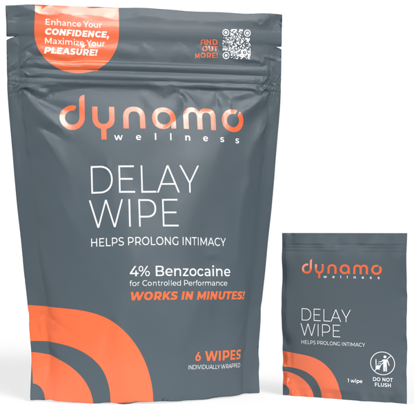 Dynamo Wellness Fasting Acting 4% Delay Wipe - 6 Pack