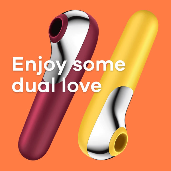 Dual Love Connect App Air Pulse Stimulator - Pink