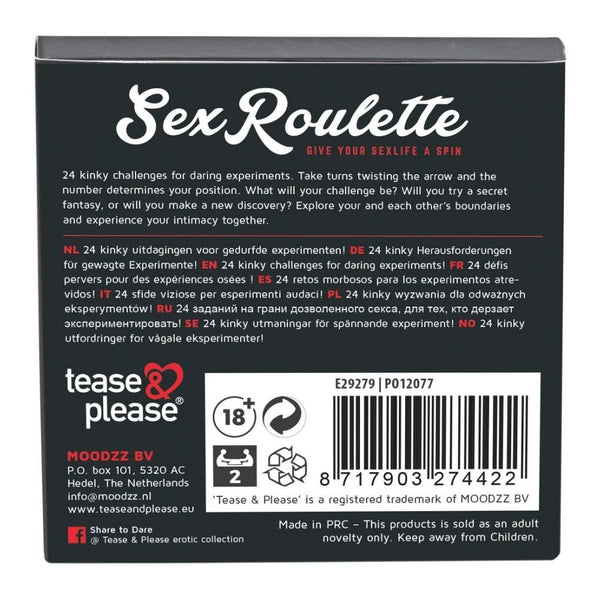 Tease & Please Sex Roulette Kinky Adult Game - Extreme Toyz Singapore - https://extremetoyz.com.sg - Sex Toys and Lingerie Online Store - Bondage Gear / Vibrators / Electrosex Toys / Wireless Remote Control Vibes / Sexy Lingerie and Role Play / BDSM / Dungeon Furnitures / Dildos and Strap Ons  / Anal and Prostate Massagers / Anal Douche and Cleaning Aide / Delay Sprays and Gels / Lubricants and more...